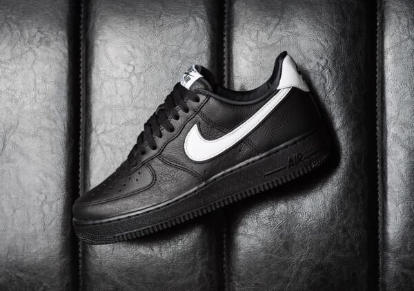 First Copy Shoes Nike AirForce 1 Low Retro Black White Black-4