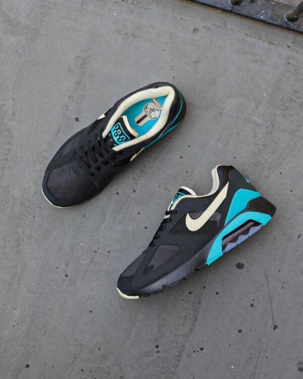 First Copy Shoes Nike AirMax 180 Black Dusty-4