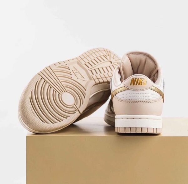 First Copy Shoes Nike Dunk Low Phantom Metallic Gold-4