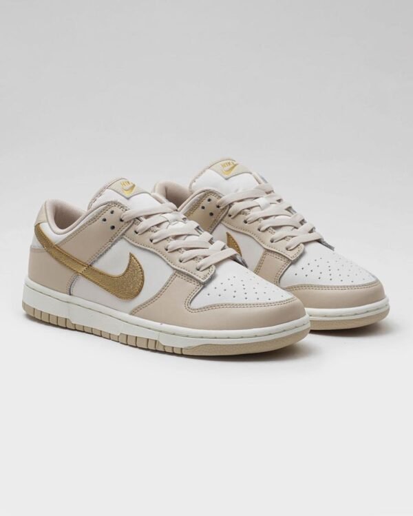 First Copy Shoes Nike Dunk Low Phantom Metallic Gold-6