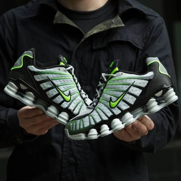 First Copy Shoes Nike Shox TL Wolf Grey Lime Blast Grailed-4