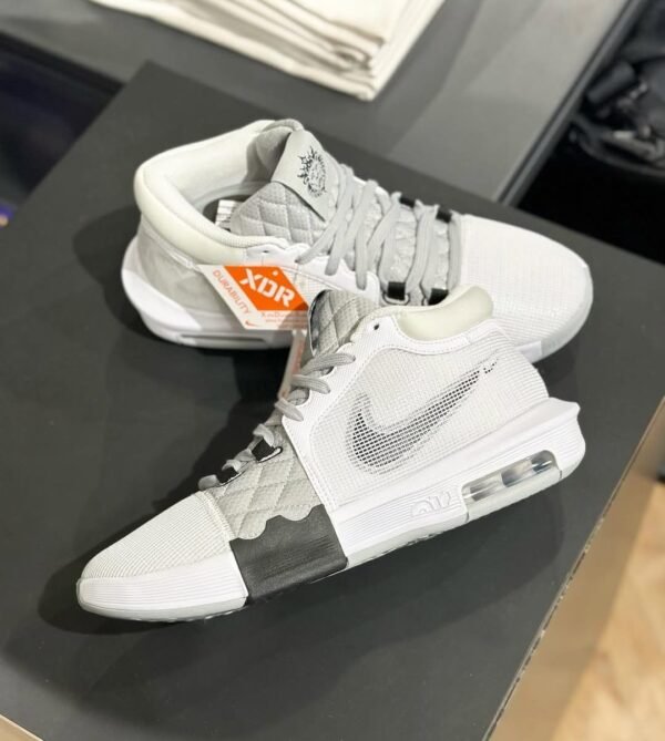 First Copy Shoes Nikee LeBron Witness 8 VIII White-Black-2