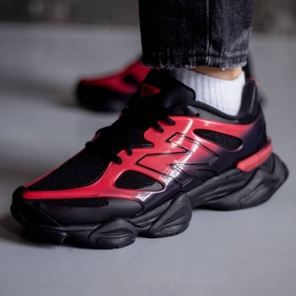 First Copy Shoes New Balance 9060 Black Red Gradient Pack