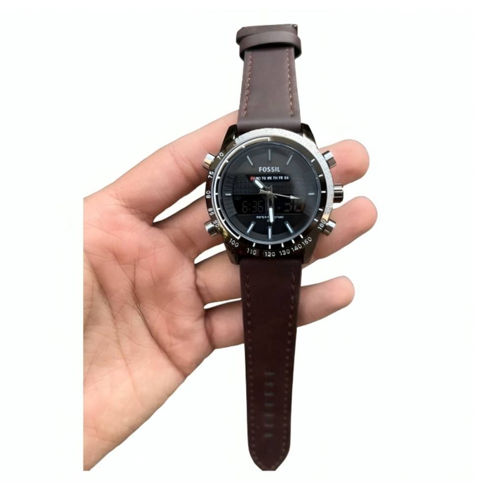 First Copy Fossil Dual Wirstwatch-1