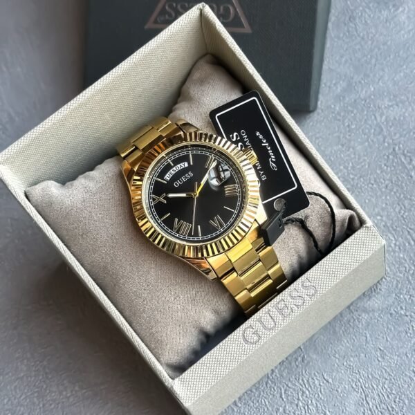 First Copy GUESS Royale Gold Edition – Black Dial-3