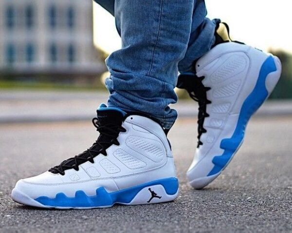 First Copy Shoes Air Jordan Retro 9 Power Blue-4