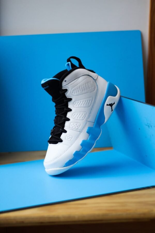 First Copy Shoes Air Jordan Retro 9 Power Blue-8