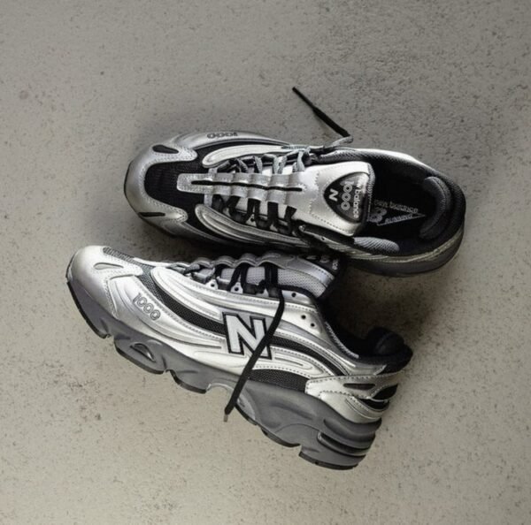 First Copy Shoes New Balance 1000 Silver Metallic-1