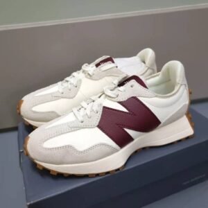 First Copy Shoes New Balance 327 White Burgundy