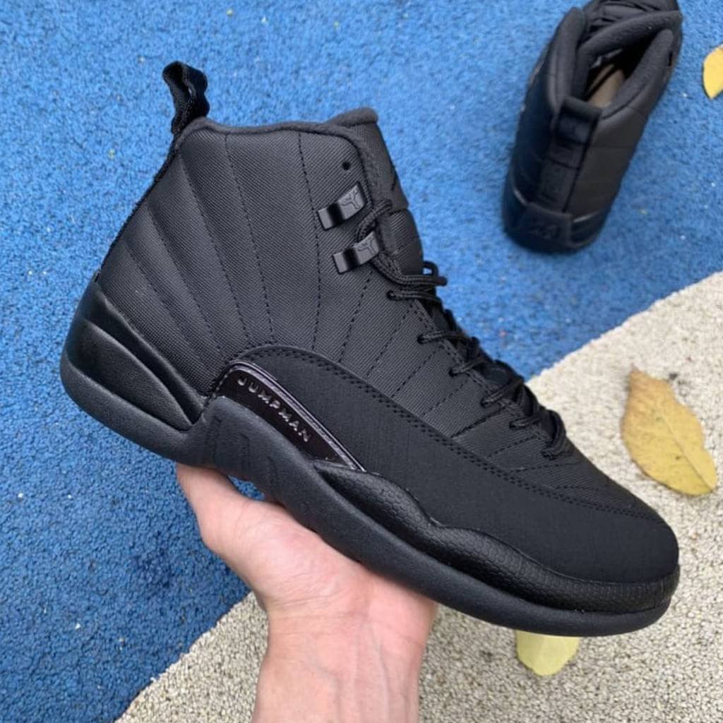 First Copy Shoes Nike Air Jordan Retro 12 Winterized Triple Black