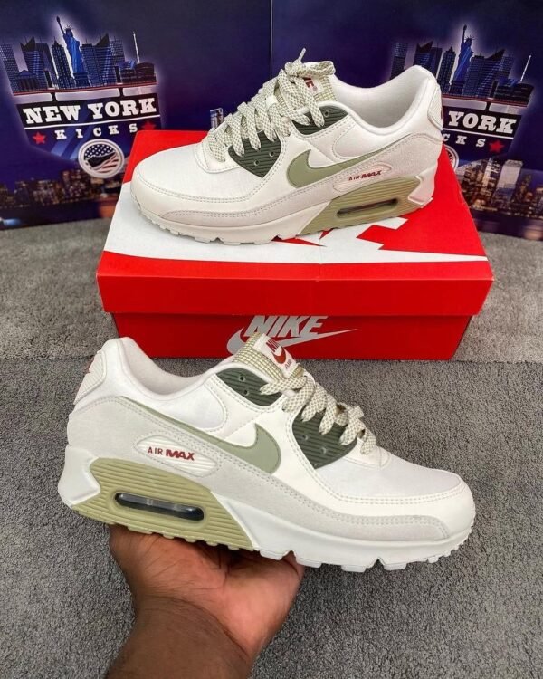 First Copy Shoes Nike AirMax 90 Phantom Neutral Olive-4