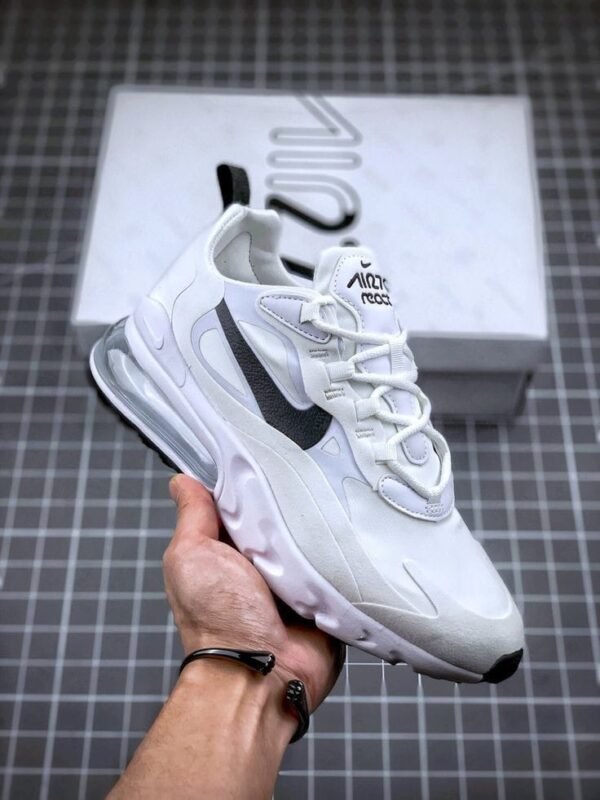 First Copy Shoes Nike Airmax 270 React White Black-1