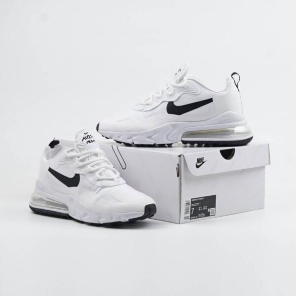 First Copy Shoes Nike Airmax 270 React White Black-2