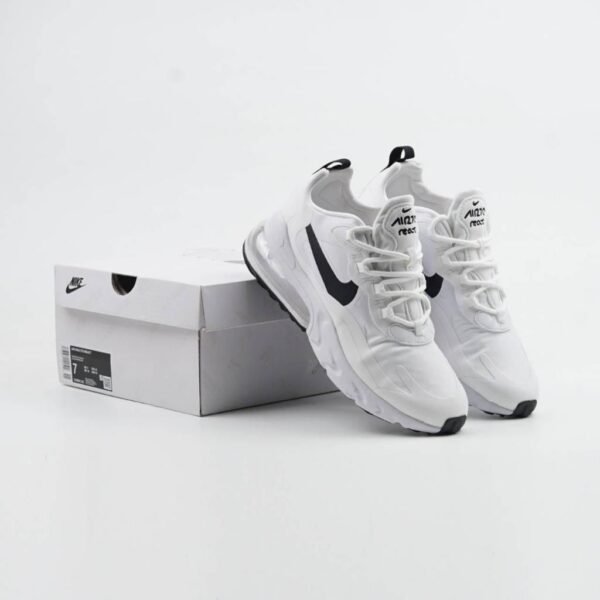 First Copy Shoes Nike Airmax 270 React White Black-3