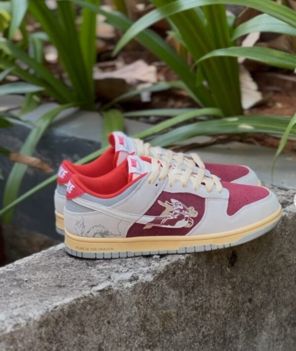 First Copy Shoes Nike Dunk Low CNY year of Dragon Red Legend-3