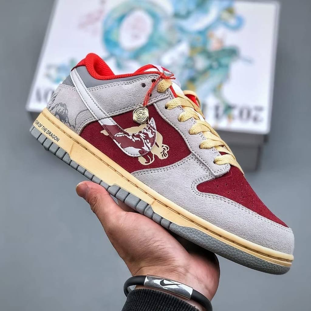 First Copy Shoes Nike Dunk Low CNY year of Dragon Red Legend