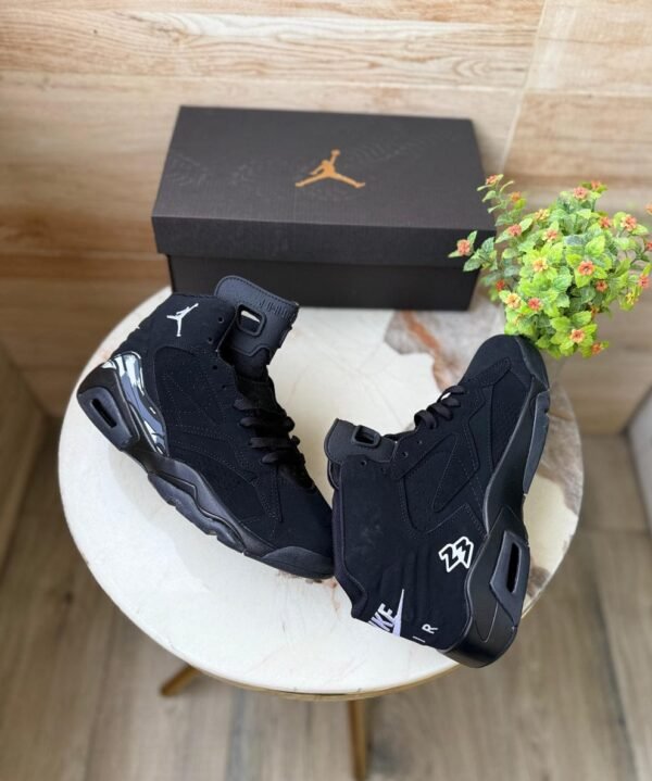 First Copy Shoes Nike Jordan Retro 6 Jumpman MVP Black-4