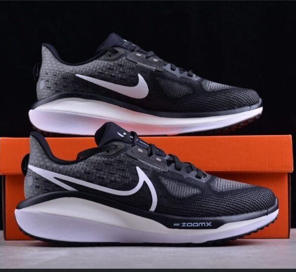 First Copy Shoes Nike Vomero 17 Wide Black White-5