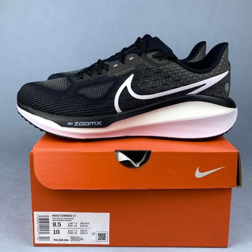 First Copy Shoes Nike Vomero 17 Wide Black White