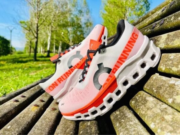 First Copy Shoes On CloudMonster 2 Undyed Flame White Orange-5