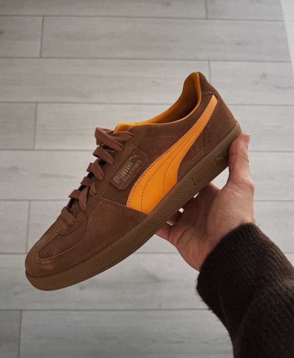 First Copy Shoes Puma Palermo Brown Mushroom-1