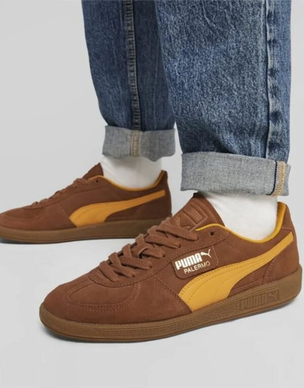 First Copy Shoes Puma Palermo Brown Mushroom-3