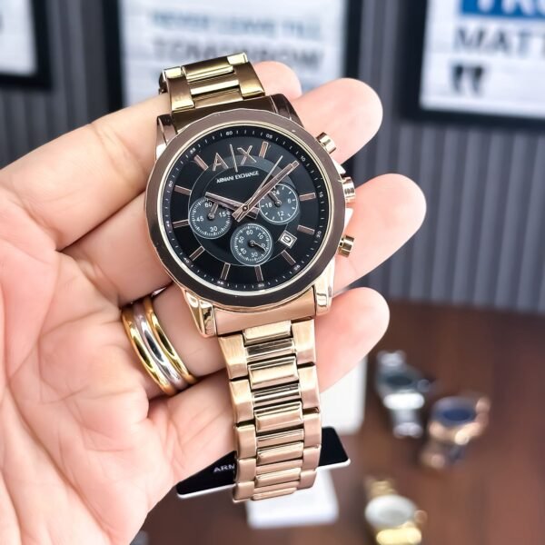 First Copy Watch Armani Exchange AX Chrono Rose Gold-3