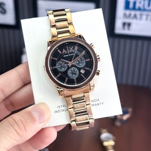 First Copy Watch Armani Exchange AX Chrono Rose Gold-4