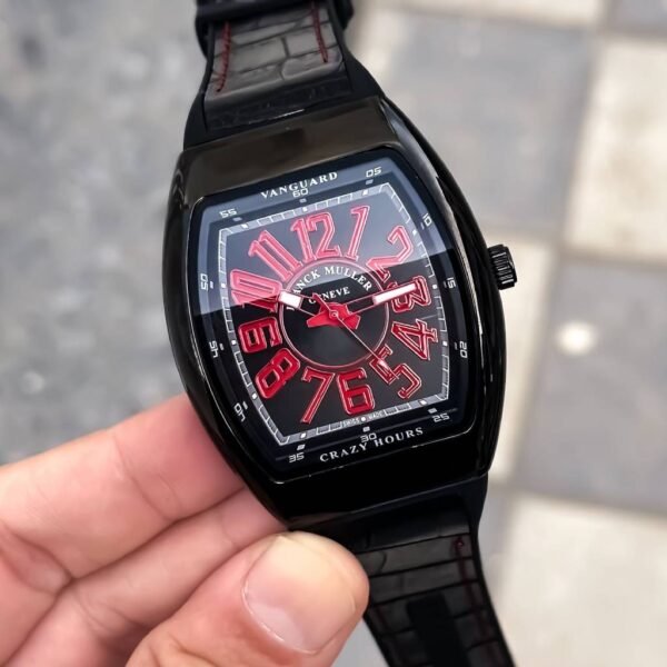 Franck Muller Vanguard Crazy Hours – Black & Red Edition
