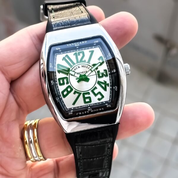 Franck Muller Vanguard Crazy Hours – Green Edition-3