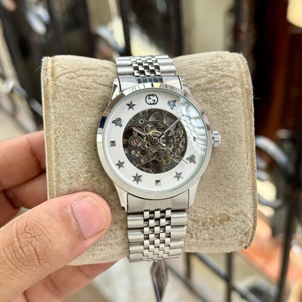 First Copy GUCCI Skeleton Dial Automatic Men’s Watch-2