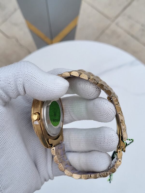 First Copy Rolex Gold Green Dial Day-Date Watch-2
