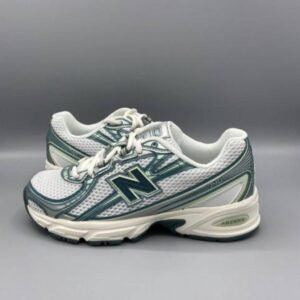 First Copy Shoes New Balance 740 Trainers White Marsh Green