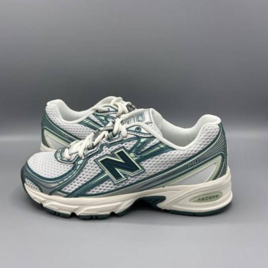 First Copy Shoes New Balance 740 Trainers White Marsh Green