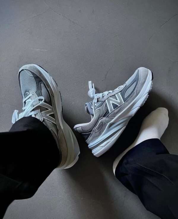 First Copy Shoes New Balance 990 Grey Running Shoes-6