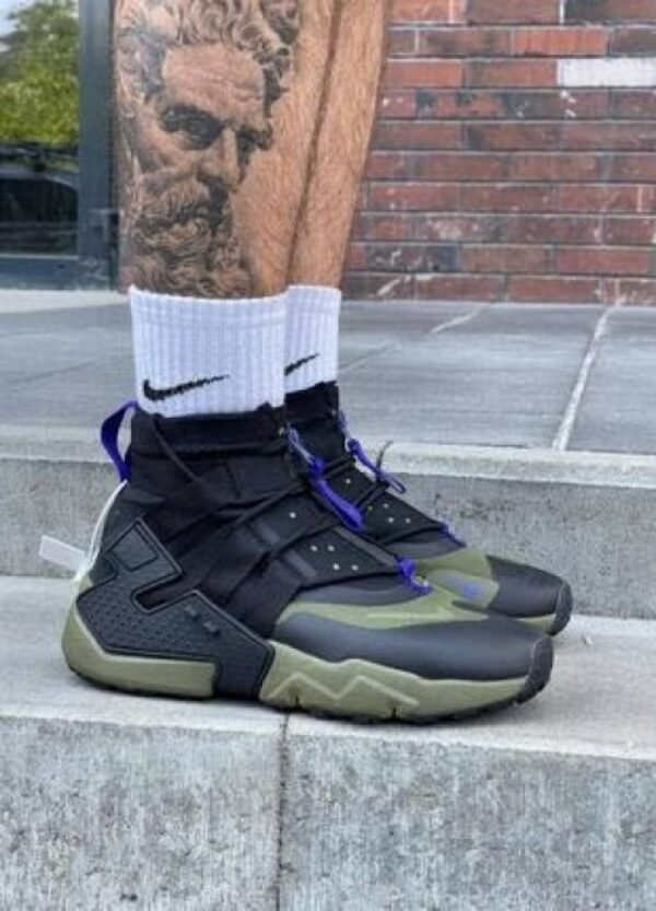 First Copy Shoes Nike Air Huarache Grip Black Olive-5