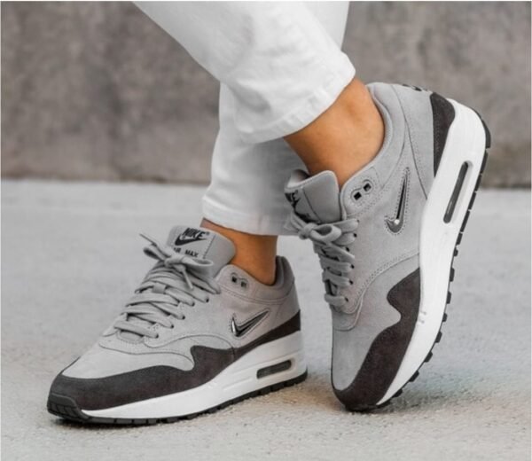 First Copy Shoes Nike Air Max 1 Premium SC in Wolf Grey Metallic-1