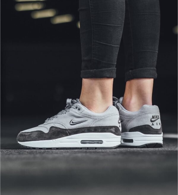 First Copy Shoes Nike Air Max 1 Premium SC in Wolf Grey Metallic-3