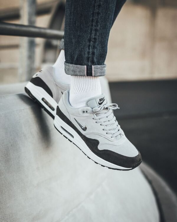 First Copy Shoes Nike Air Max 1 Premium SC in Wolf Grey Metallic-6