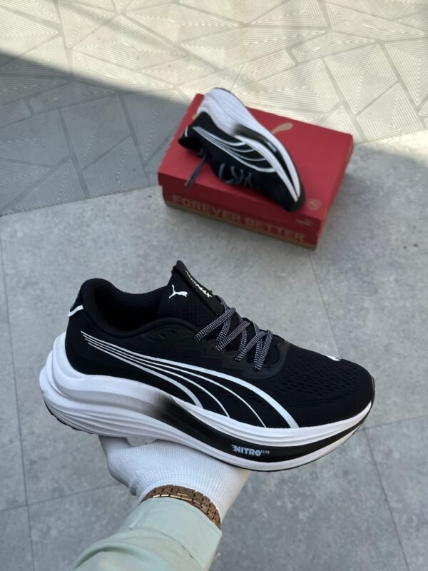 First Copy Shoes Puma MAGMAX X Nitro Black White-3