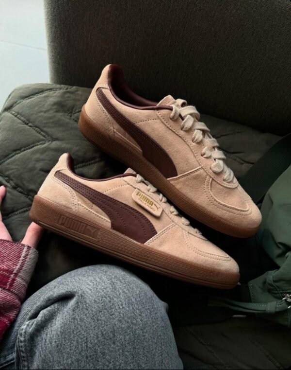 First Copy Shoes Puma Palermo Light Sand Chocotart-1
