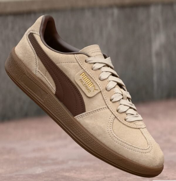 First Copy Shoes Puma Palermo Light Sand Chocotart-2