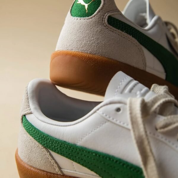 First Copy Shoes Puma Palermo White Green-2