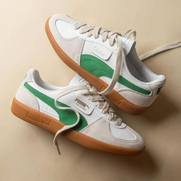 First Copy Shoes Puma Palermo White Green