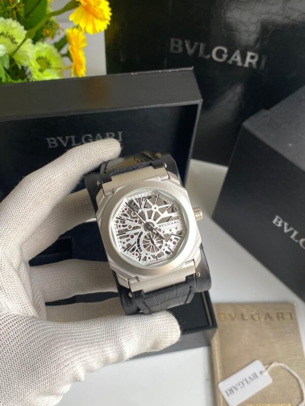 First Copy Watch Bvlgari Men's Leather Watch-1