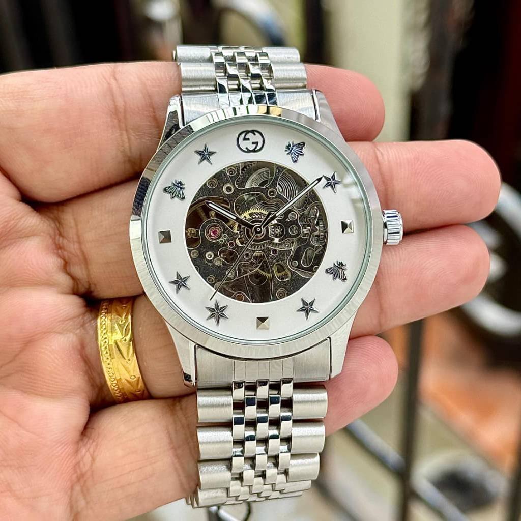 GUCCI Skeleton Dial Automatic Men’s Watch