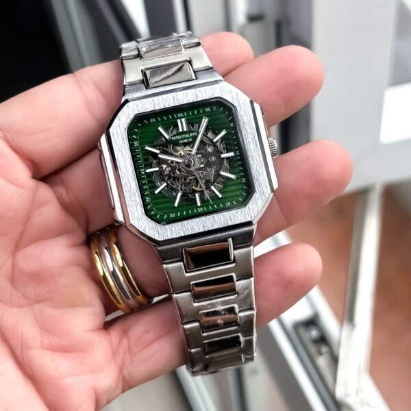 Patek Philippe Green Skeleton – Premium First Copy-2