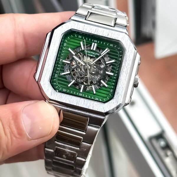 Patek Philippe Green Skeleton – Premium First Copy-4
