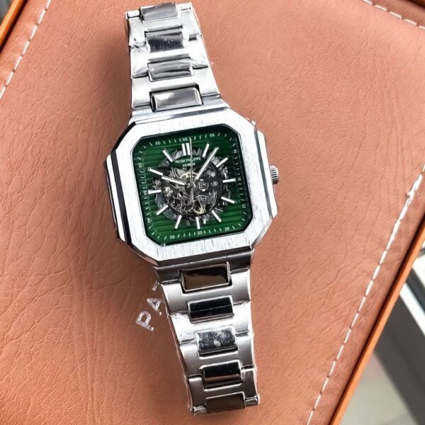Patek Philippe Green Skeleton – Premium First Copy