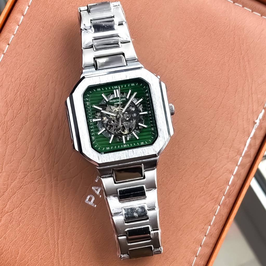 Patek Philippe Green Skeleton – Premium First Copy